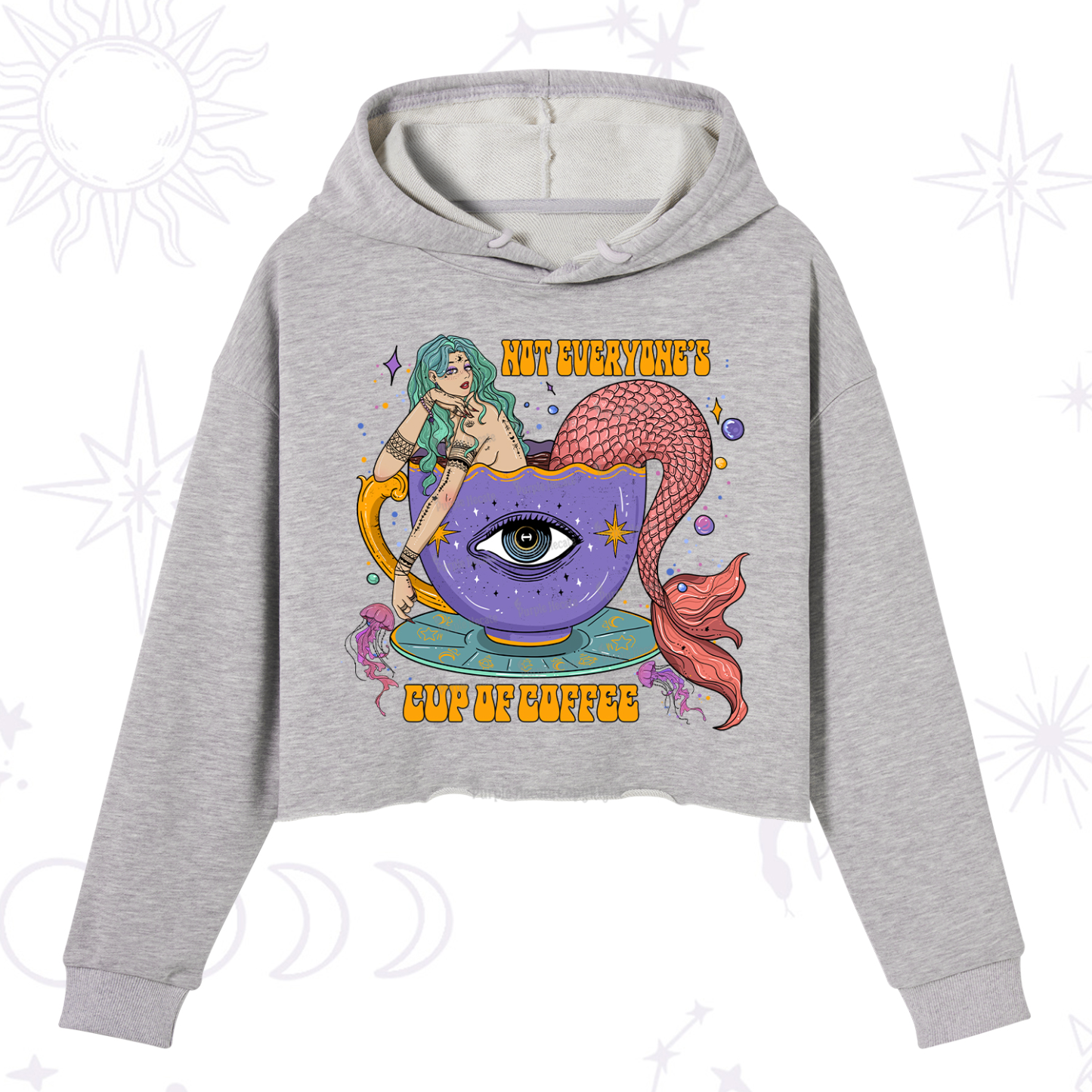 Purplehecate Not Everyone's Cup Of Coffee Crop Hoodie