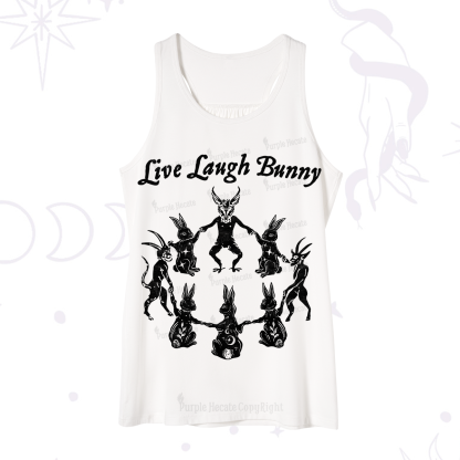 Purplehecate Live Laugh Bunny Tank
