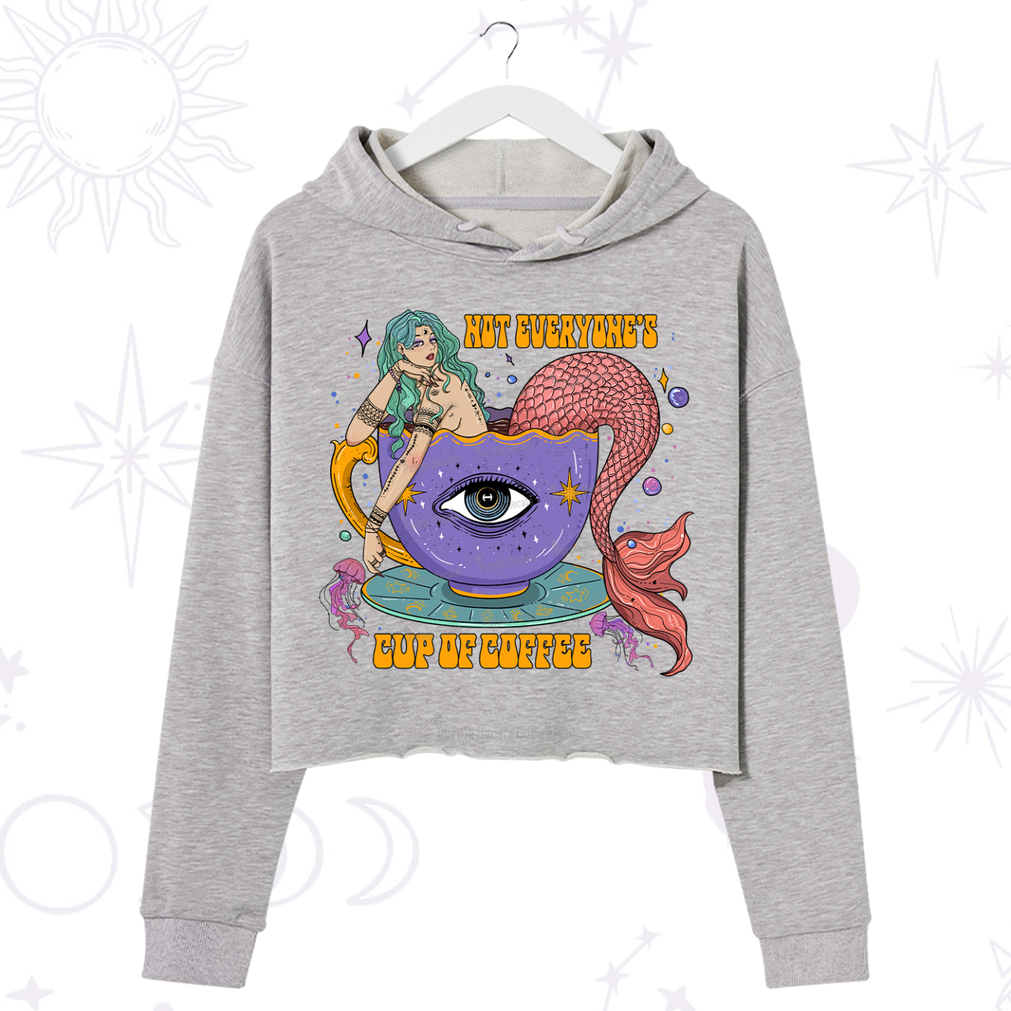 Purplehecate Not Everyone's Cup Of Coffee Crop Hoodie