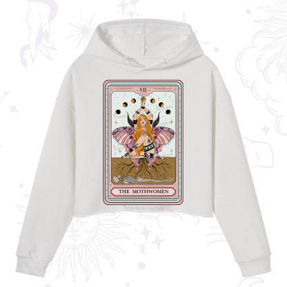 Purplehecate The Mothwomen Tarot Crop Hoodie