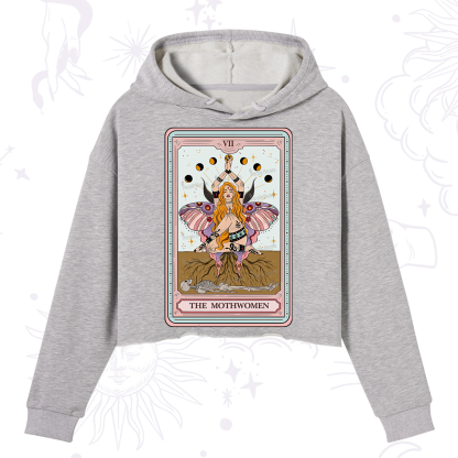 Purplehecate The Mothwomen Tarot Crop Hoodie