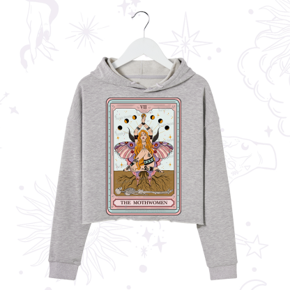 Purplehecate The Mothwomen Tarot Crop Hoodie
