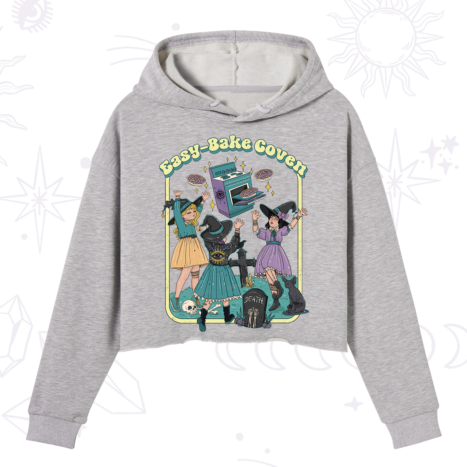 Purplehecate Easy Bake Coven Crop Hoodie