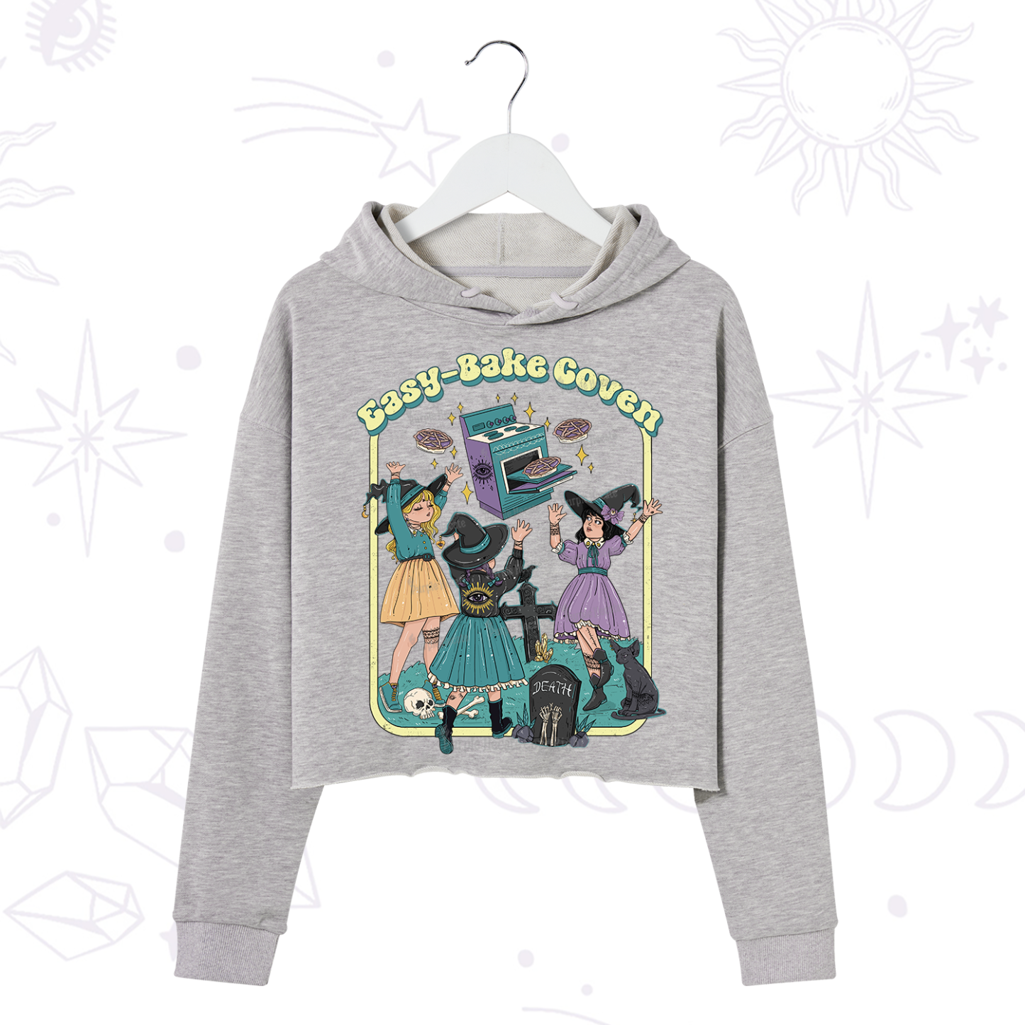 Purplehecate Easy Bake Coven Crop Hoodie
