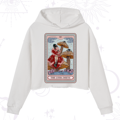Purplehecate The Lydia Deetz Tarot Crop Hoodie
