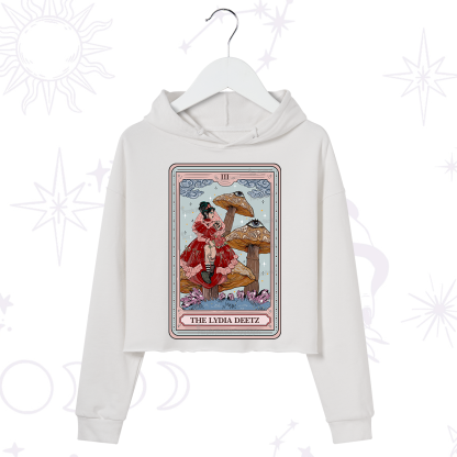 Purplehecate The Lydia Deetz Tarot Crop Hoodie