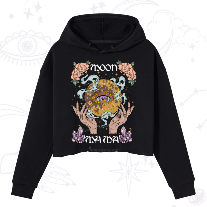 Purplehecate Moon Mama Crop Hoodie