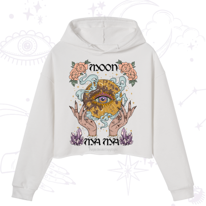Purplehecate Moon Mama Crop Hoodie