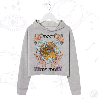 Purplehecate Moon Mama Crop Hoodie