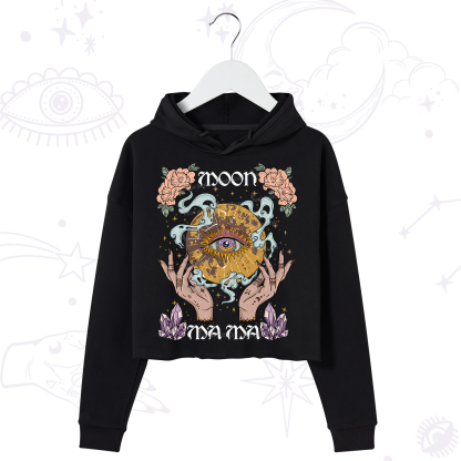 Purplehecate Moon Mama Crop Hoodie