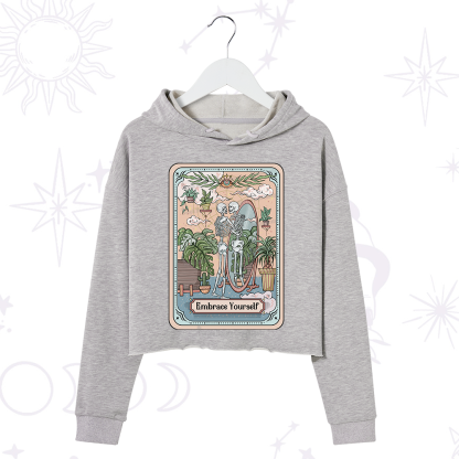 Purplehecate The Embrace Yourself Tarot Crop Hoodie