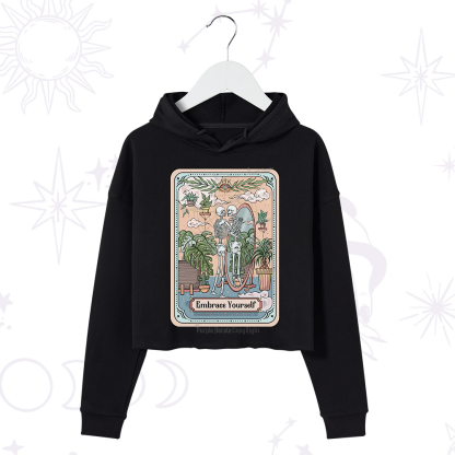Purplehecate The Embrace Yourself Tarot Crop Hoodie