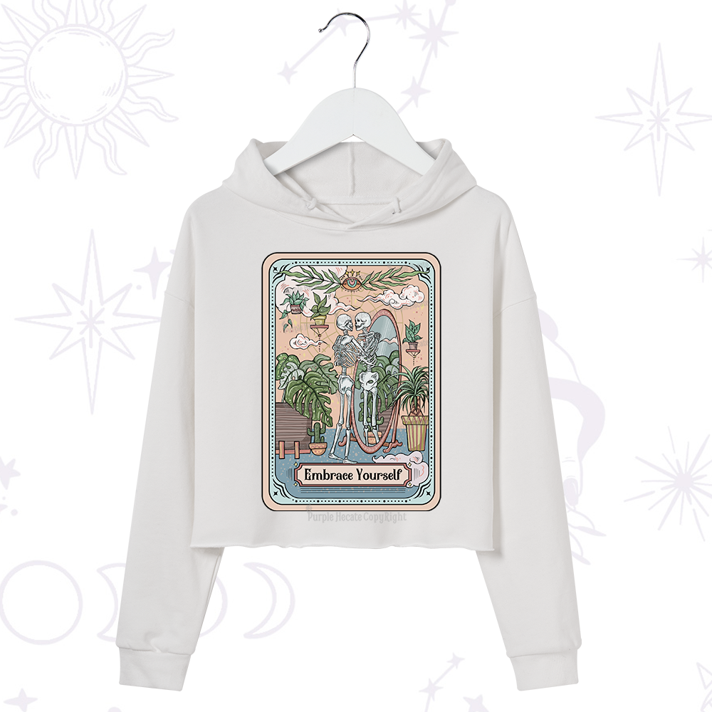 Purplehecate The Embrace Yourself Tarot Crop Hoodie
