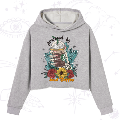 Purplehecate Powered By Ice Coffee Crop Hoodie