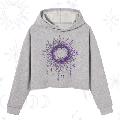 Purplehecate Starry Eye Washed Crop Hoodie