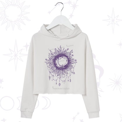 Purplehecate Starry Eye Washed Crop Hoodie