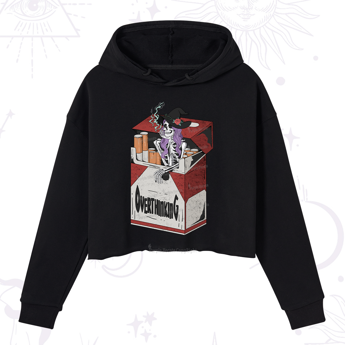 Purplehecate Overthinking Crop Hoodie