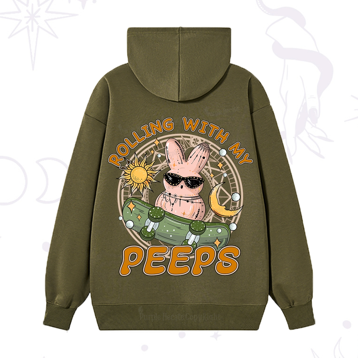 Purplehecate Rolling With My Peeps Hoodie