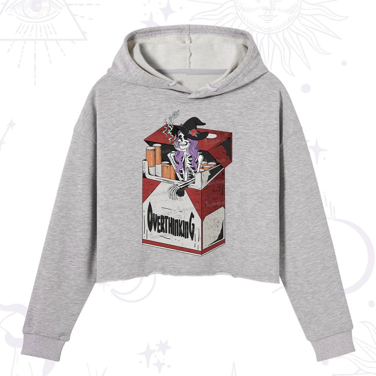 Purplehecate Overthinking Crop Hoodie