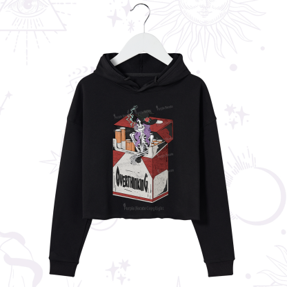 Purplehecate Overthinking Crop Hoodie