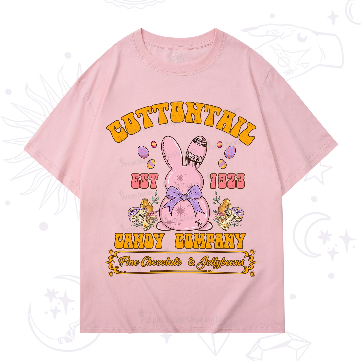 Purplehecate Cottontail Candy Company Easter T-Shirt