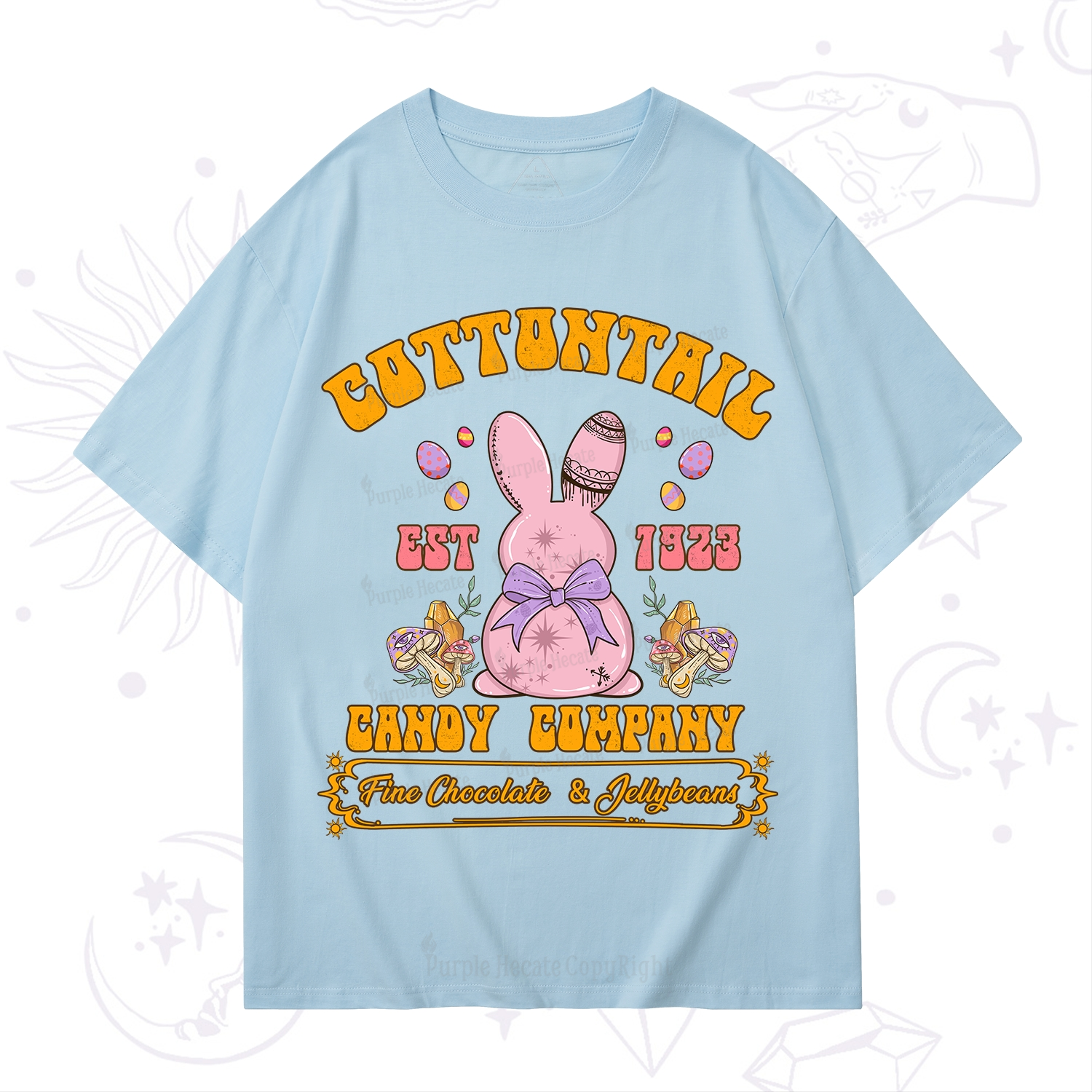 Purplehecate Cottontail Candy Company Easter T-Shirt