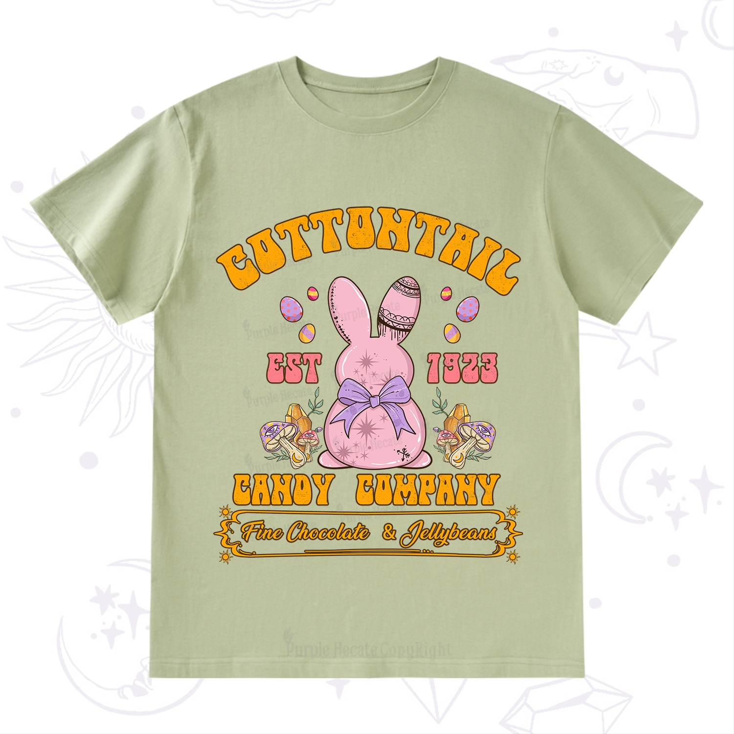 Purplehecate Cottontail Candy Company Easter T-Shirt