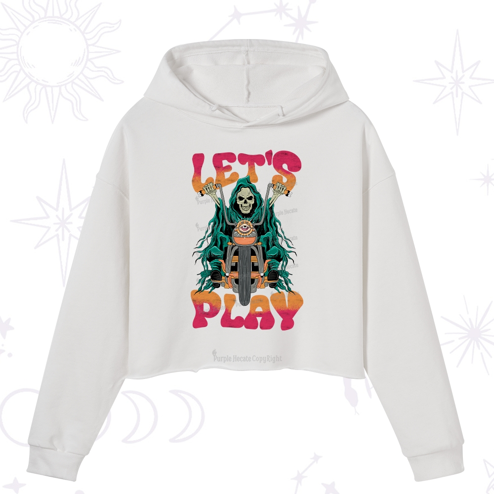 Purplehecate Let's Play Crop Hoodie