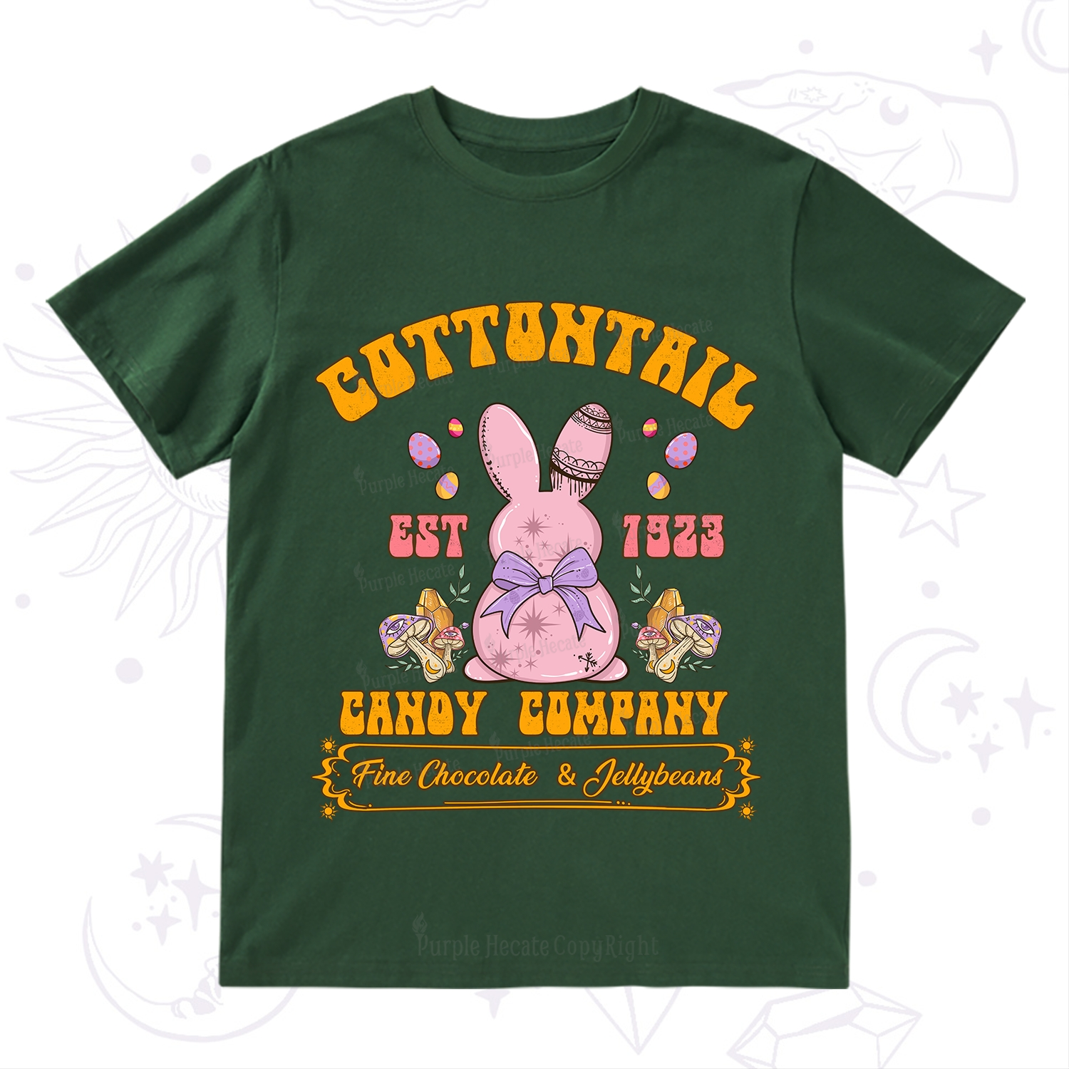 Purplehecate Cottontail Candy Company Easter T-Shirt