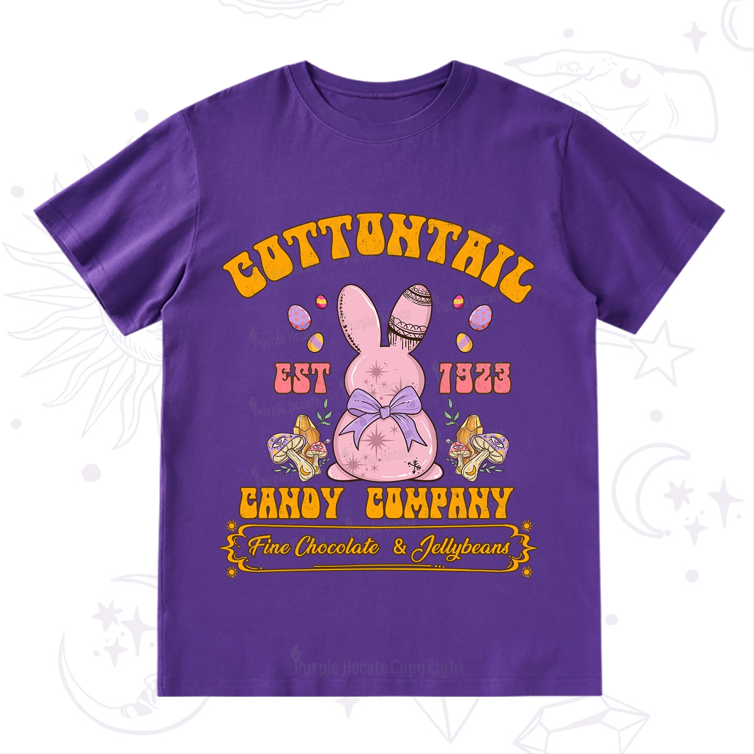 Purplehecate Cottontail Candy Company Easter T-Shirt