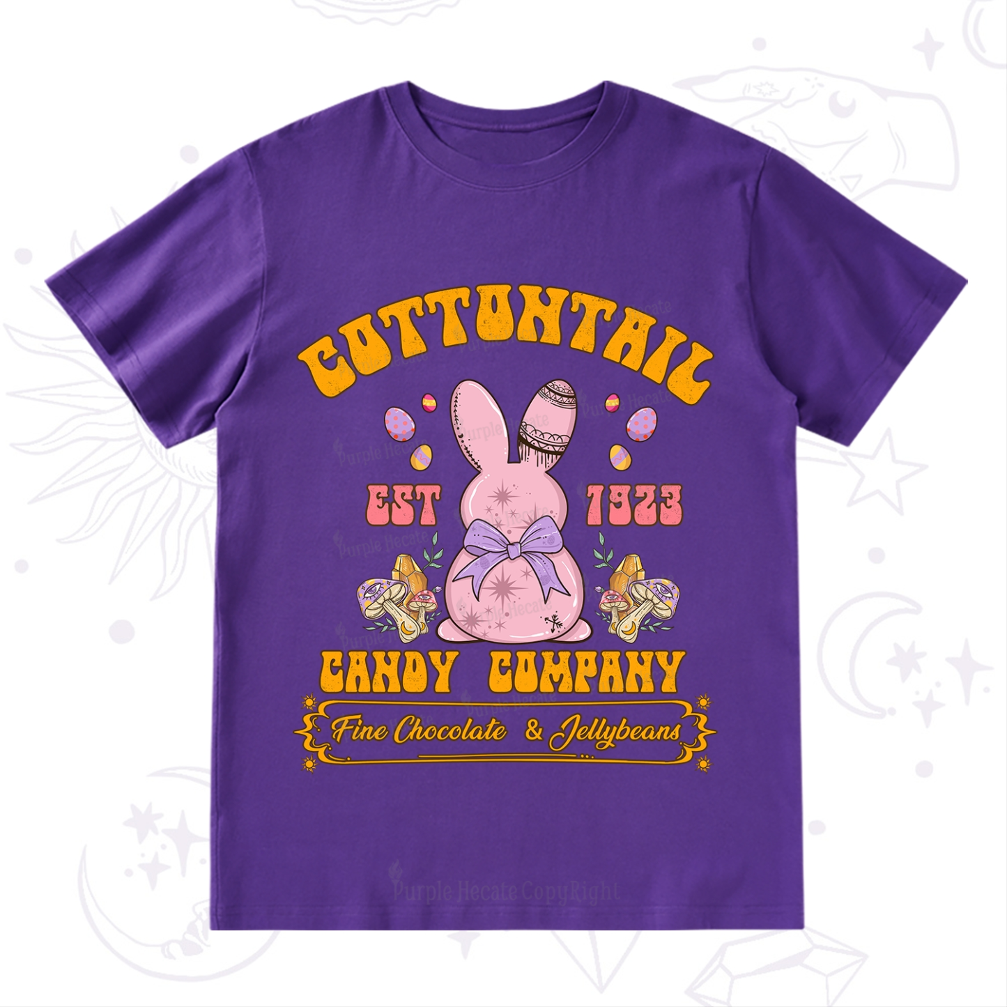 Purplehecate Cottontail Candy Company Easter T-Shirt