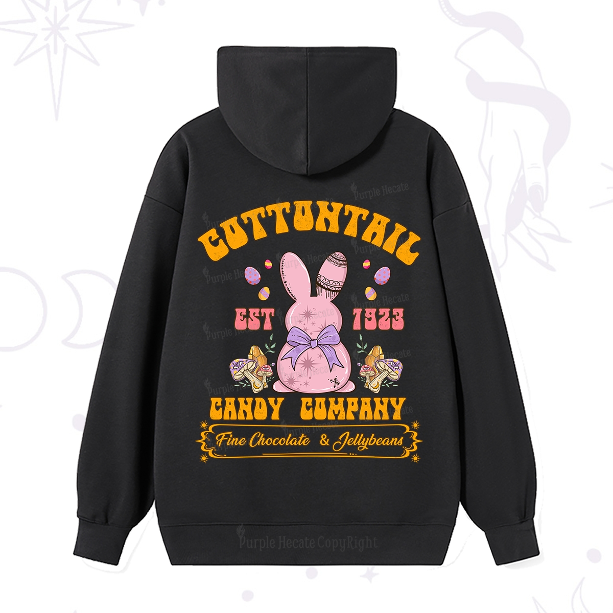 Purplehecate Cottontail Candy Company Easter Hoodie
