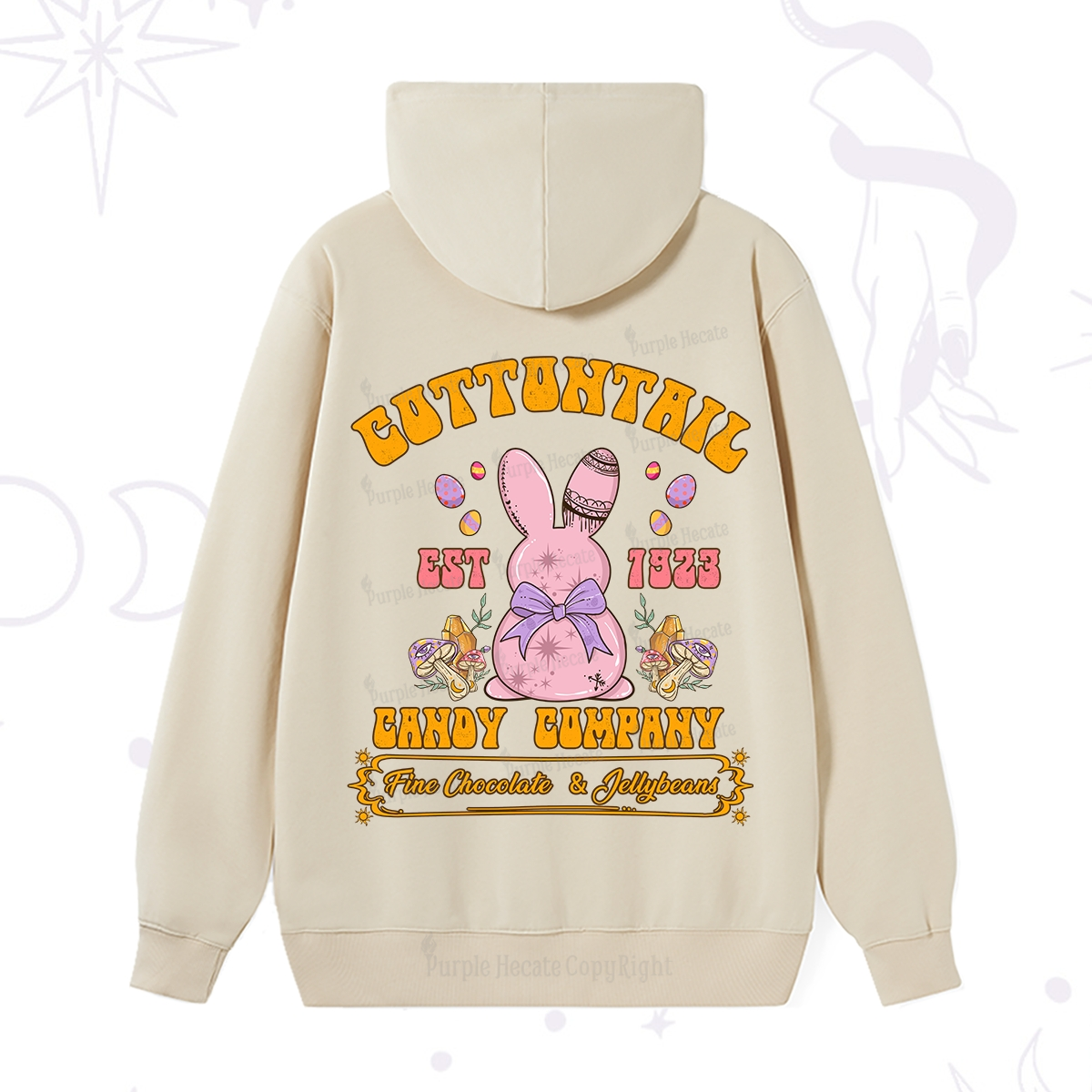 Purplehecate Cottontail Candy Company Easter Hoodie