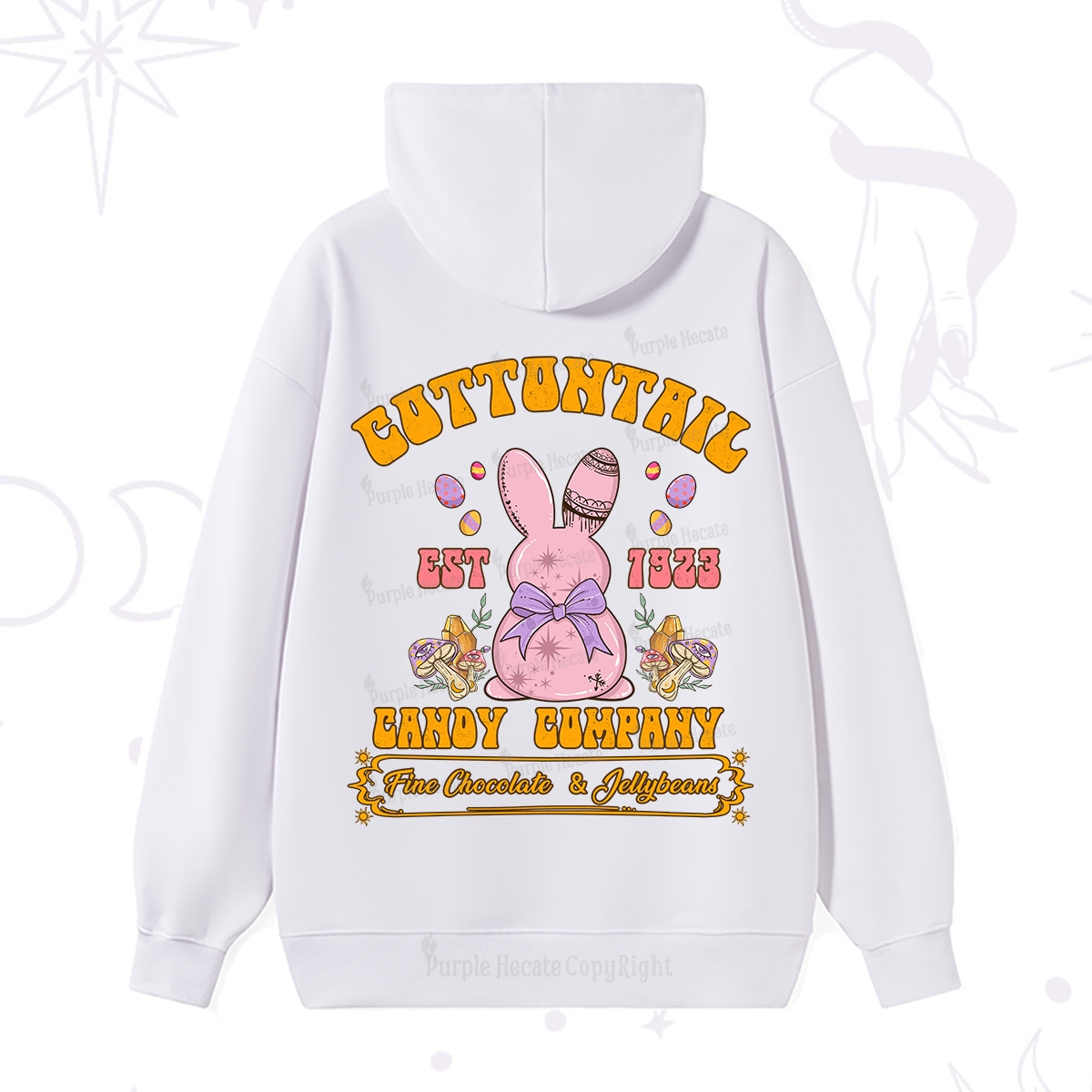 Purplehecate Cottontail Candy Company Easter Hoodie