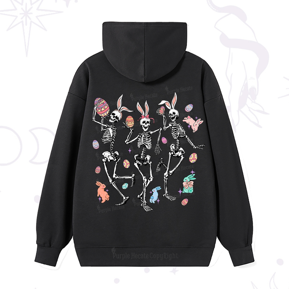 Purplehecate Easter Bunny Skeleton Hoodie