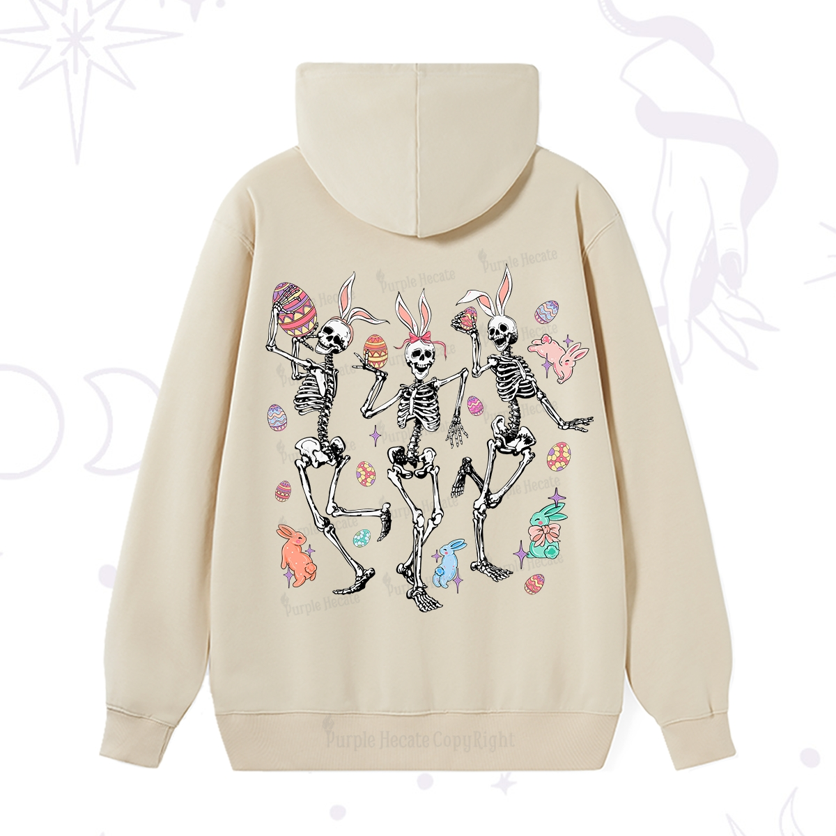 Purplehecate Easter Bunny Skeleton Hoodie