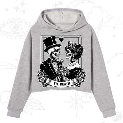 Purplehecate Til Death Crop Hoodie