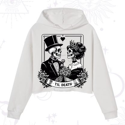 Purplehecate Til Death Crop Hoodie