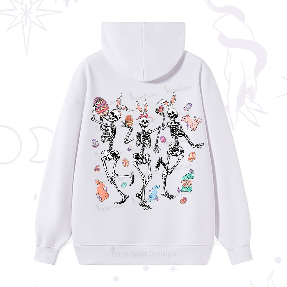Purplehecate Easter Bunny Skeleton Hoodie