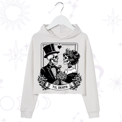 Purplehecate Til Death Crop Hoodie