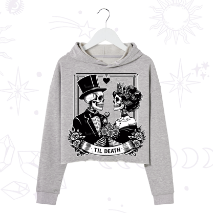 Purplehecate Til Death Crop Hoodie