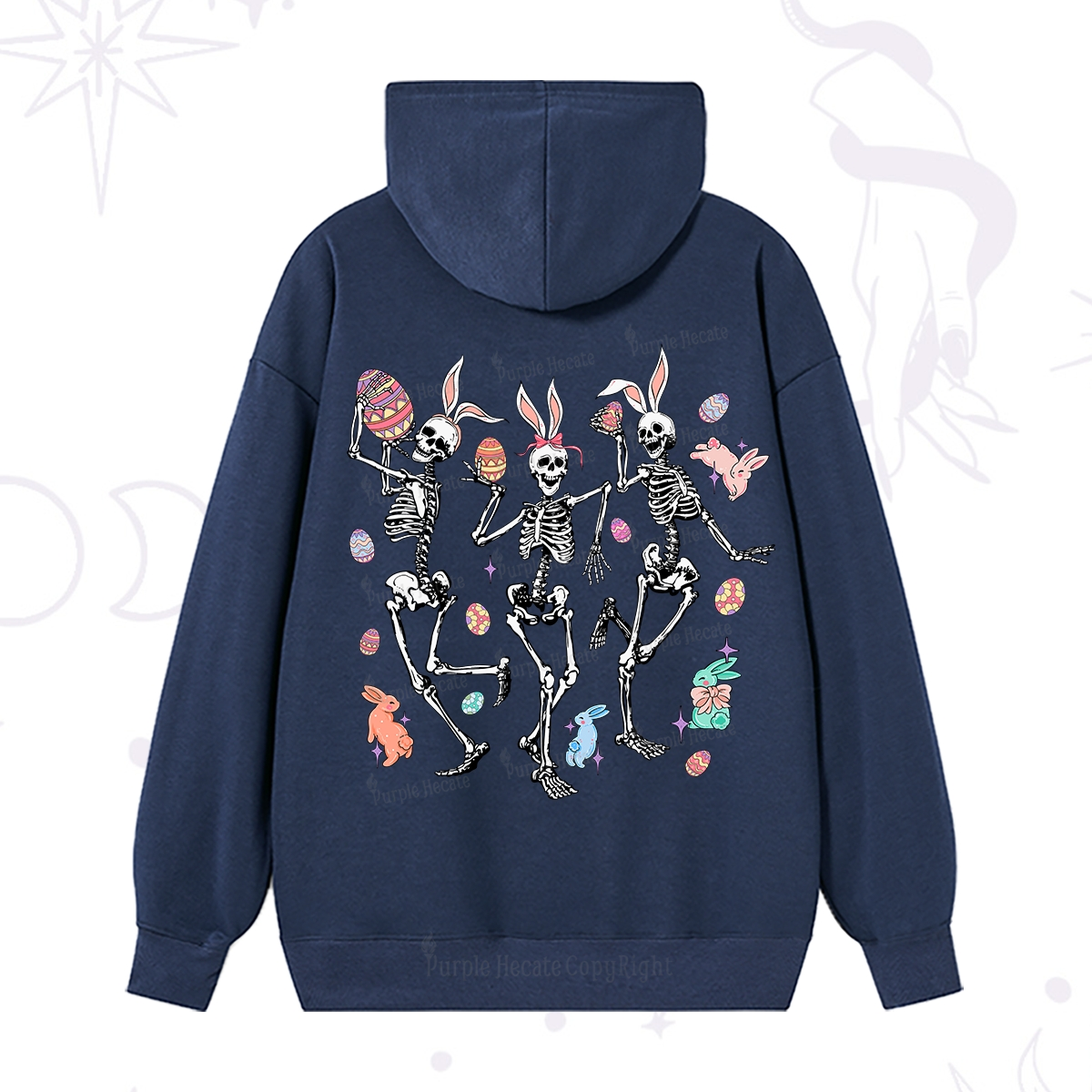 Purplehecate Easter Bunny Skeleton Hoodie