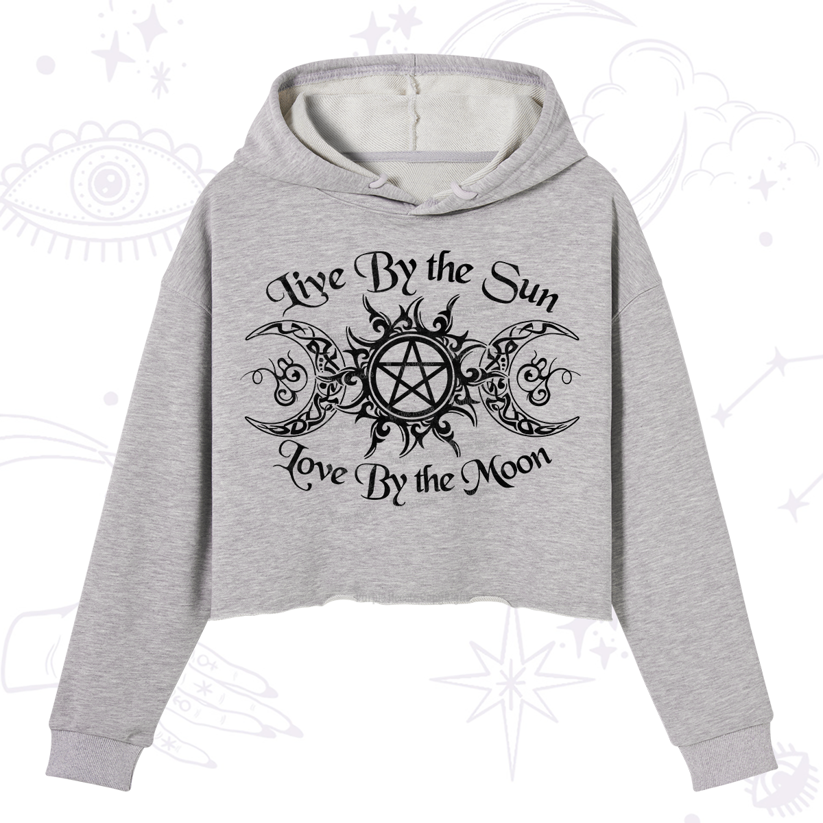 Purplehecate Hecate's Lunar Blessing Crop Hoodie