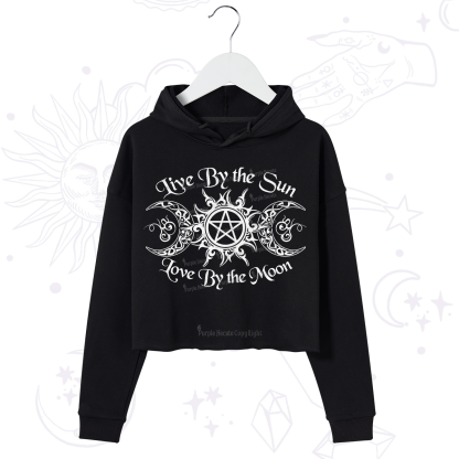 Purplehecate Hecate's Lunar Blessing Crop Hoodie