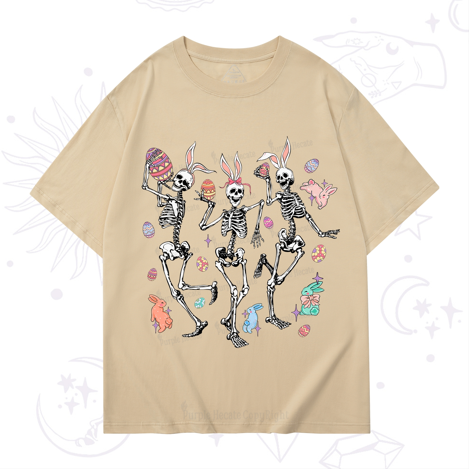 Purplehecate Easter Bunny Skeleton T-Shirt