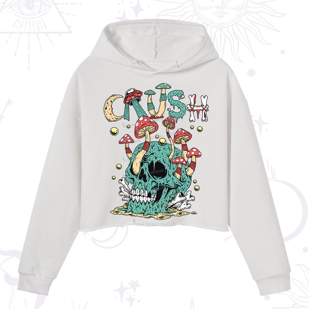 Purplehecate Crush Crop Hoodie