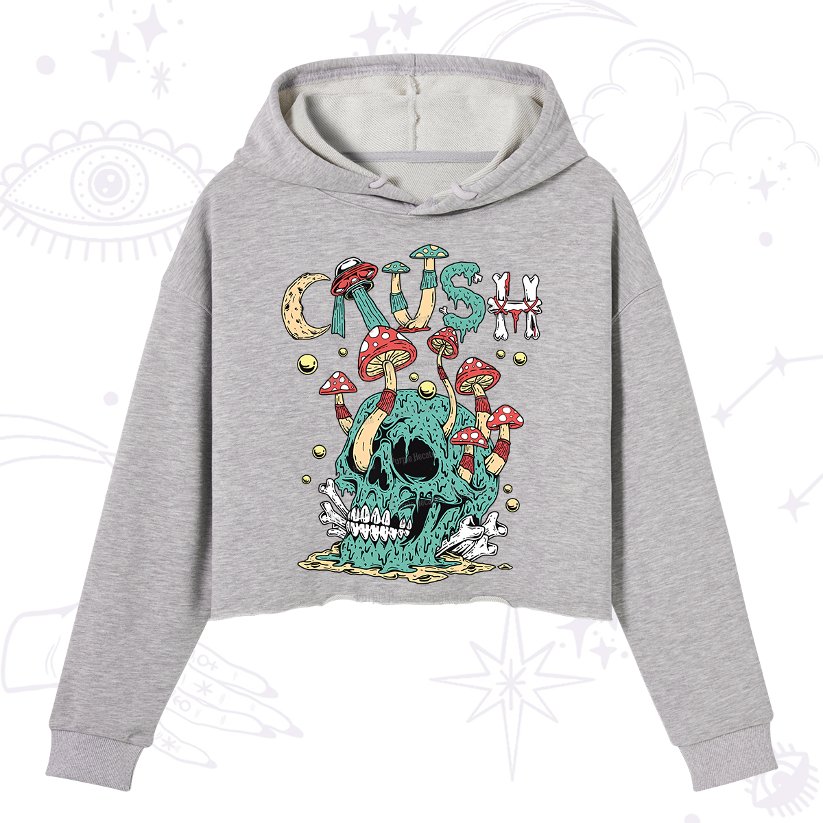 Purplehecate Crush Crop Hoodie