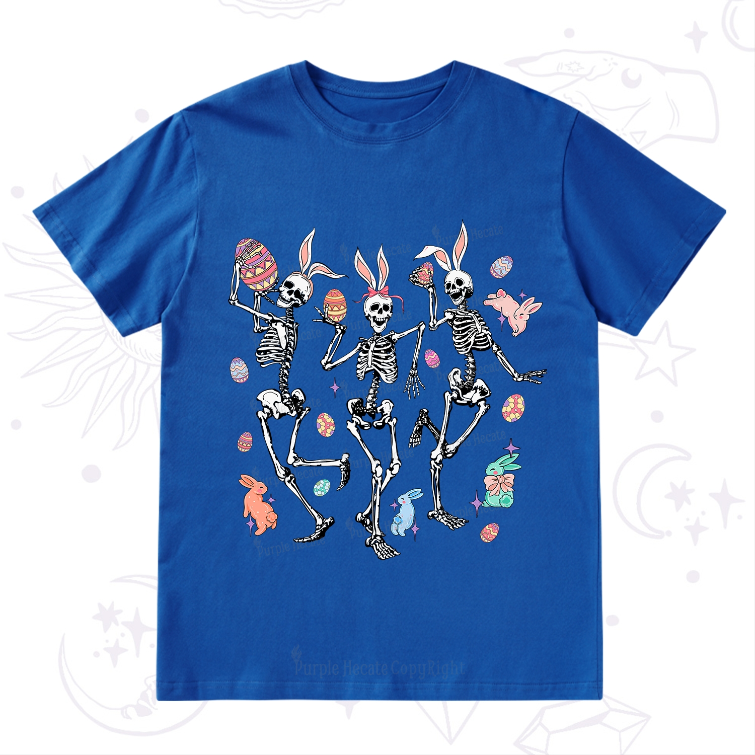 Purplehecate Easter Bunny Skeleton T-Shirt