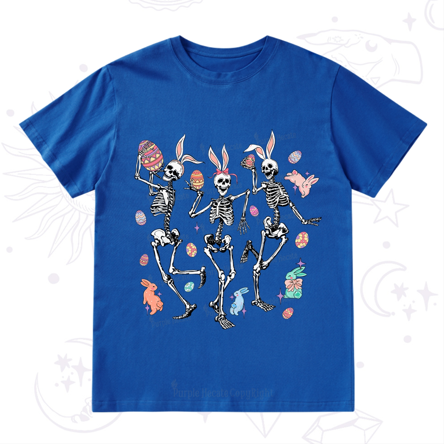 Purplehecate Easter Bunny Skeleton T-Shirt