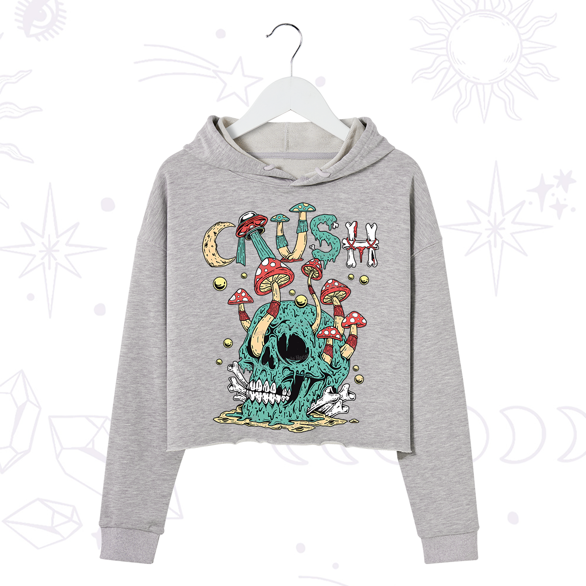 Purplehecate Crush Crop Hoodie